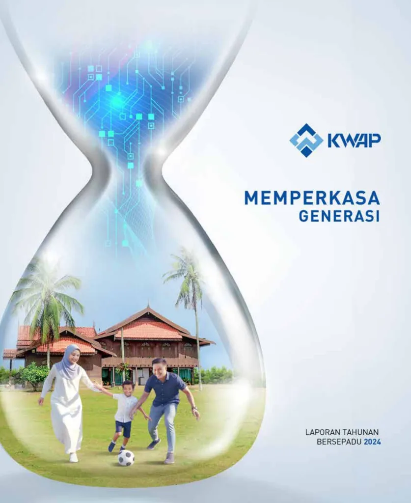 Kulit hadapan Laporan Tahunan Bersepadu 2024 KWAP
