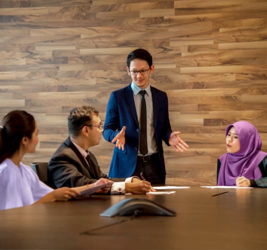Kakitangan Jabatan Perkhidmatan Persaraan KWAP bermesyuarat